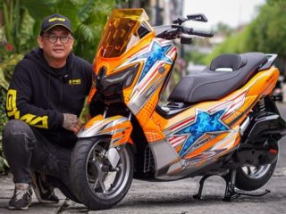 Modifikasi NMAX “TURBO” Bernuansa Balap Legendaris, Nakano Garage Suguhkan Nostalgia Supersport