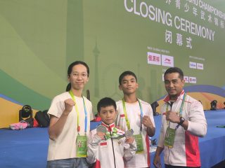 Atlet Wushu Jambi Zivan Abimanyu Raih Dua Medali Perak di Kejuaraan Dunia Junior 2026 di Tiongkok